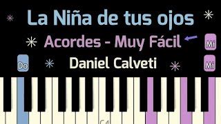 La Niña de tus ojos Piano Tutorial Fácil Como tocar acordes para