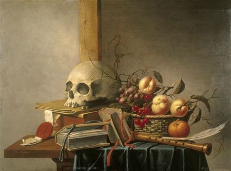 Harmen Steenwyck Vanitas Avec Cr Ne Livres Et Fruits