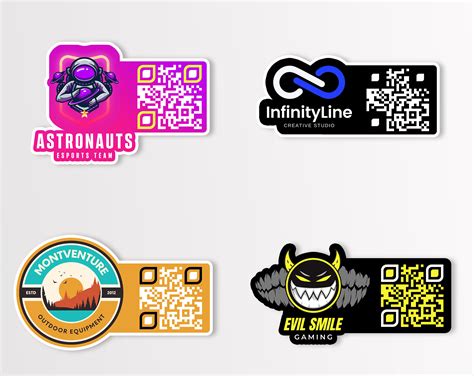 Custom Qr Code Qr Code Stickers Custom Sticker Personalized Etsy Uk