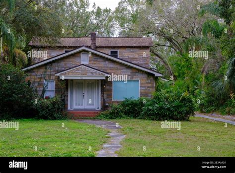 House Seminole Heights Neighborhood Tampa Florida Stock Photo Alamy