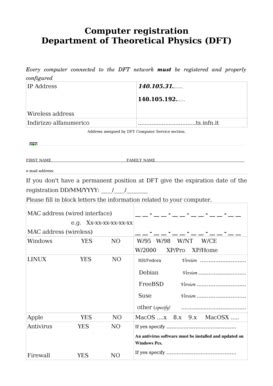 Fillable Online Dft Ts Infn Computer Registration Department Of