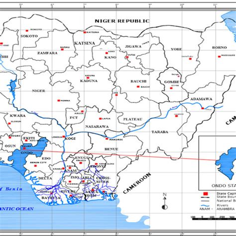 Map Of Nigeria Showing Ondo State Source Author S Arcmap 10 1 Download Scientific Diagram