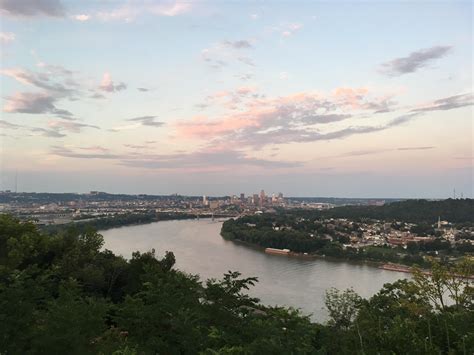 The View From Mt Echo Park Earlier Tonight Rcincinnati