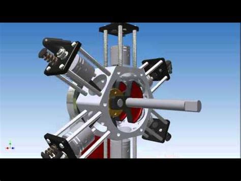 Animated Radial Engine