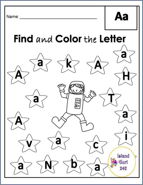 Printing Worksheets Pre K