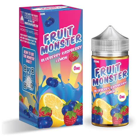 Fruit Monster Blueberry Raspberry Lemonade E Juice 100ml Vapesourcing