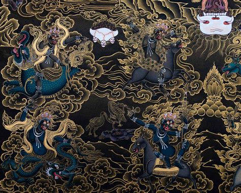 Vajrakilaya Thangka Painting High Quality Print