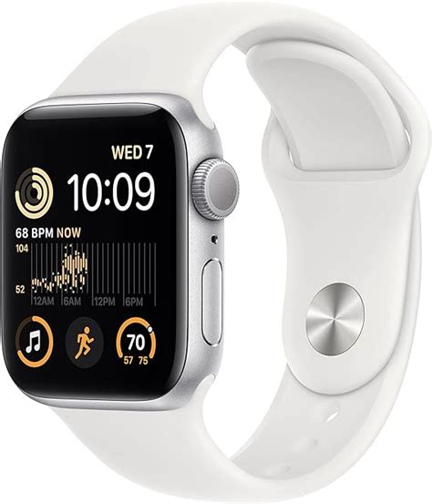 Amazon Apple Watch Se Nd Gen Gps Mm Smart Watch W Silver