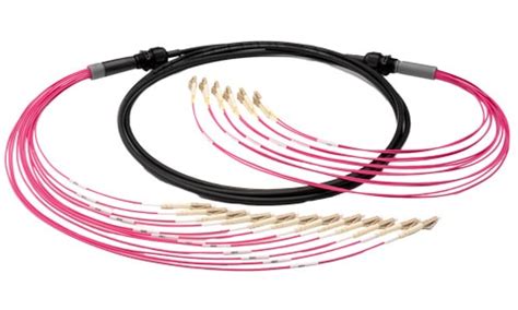 Pre Terminated Fibre Optic Cables OM3 OM4 OS2 4 24 Core