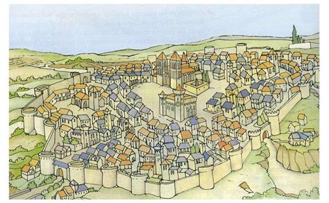 Resultat D Imatges De Dibujos Ciudades Medievales Ciudad Medieval Edad Media Pueblos Barbaros