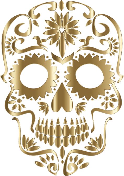 Calavera Skull Art Day Of The Dead Clip Art Sugar Skulls Png Download