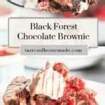 Black Forest Skillet Brownies Tastes Of Homemade