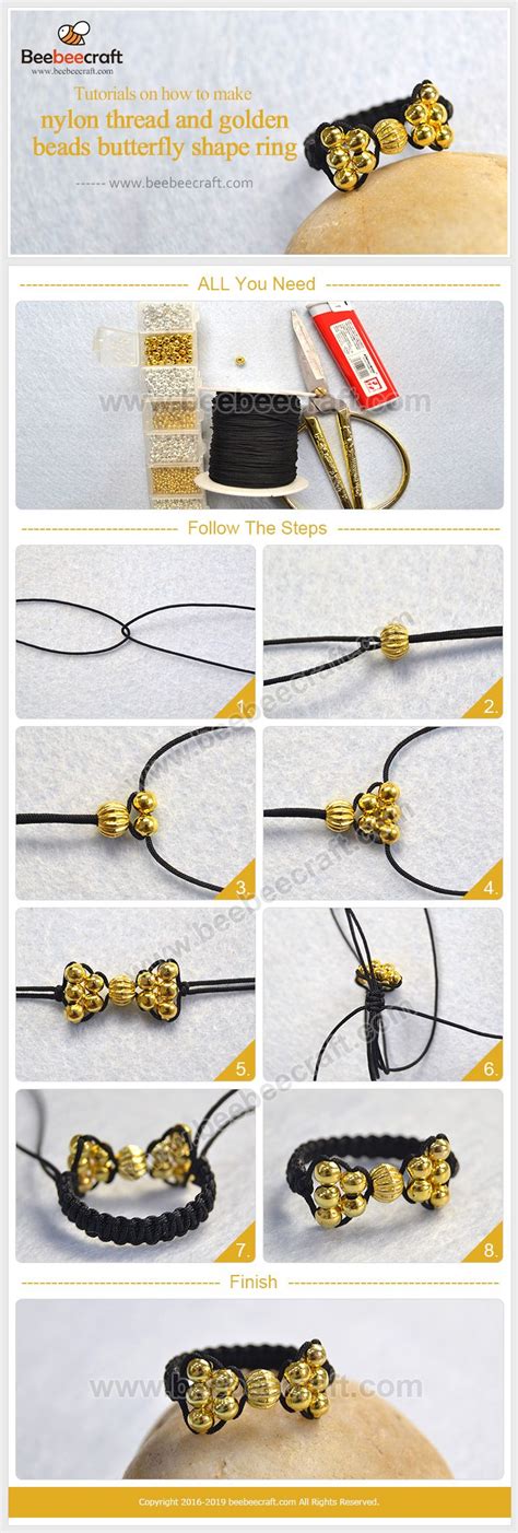 Beebeecraft Tutorials On How To Make Nylonthread And Goldenbeads