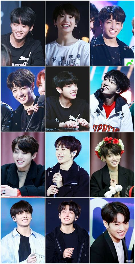 BTS Jungkook smile collage | Poster, Uomini