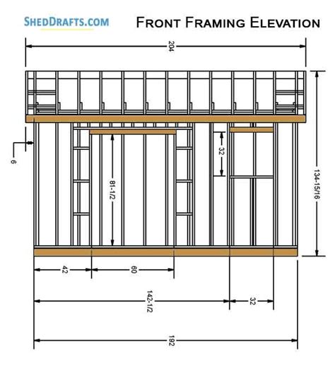 10×16 Gable Storage Shed Plans