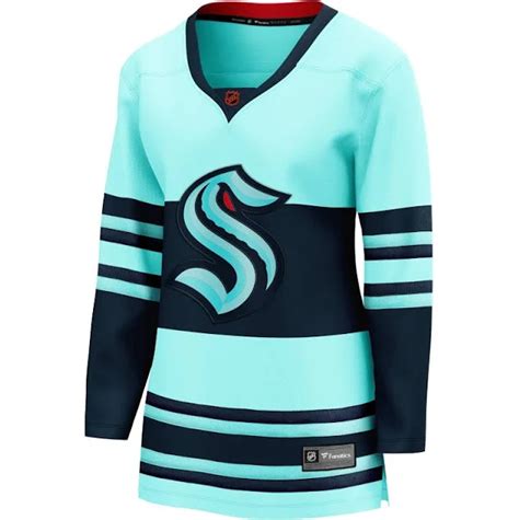 Seattle Kraken Fanatics Reverse Retro Womens Jersey Ice Blue Cheap