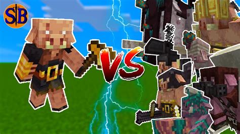 Piglin Brute Vs Infamous Legend Minecraft Mob Battle Youtube