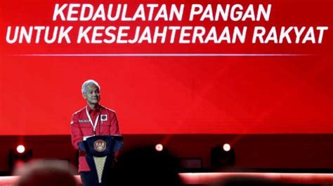 Di Rakernas IV PDIP Ganjar Pranowo Anggap Jokowi Mentor Ucap Terima