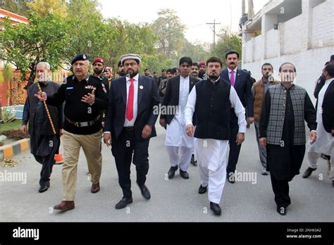 Peshawar Pakistan 20th Feb 2023 Governor Sindh Kamran Tesori Will Be Addressing A Press