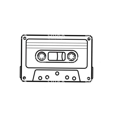 80 Cassette Tape Coloring Pages