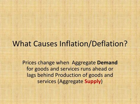 Ppt What Causes Inflation Deflation Powerpoint Presentation Free