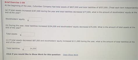 Solved Brief Exercise 1 09 At The Beginning Of The Year Chegg