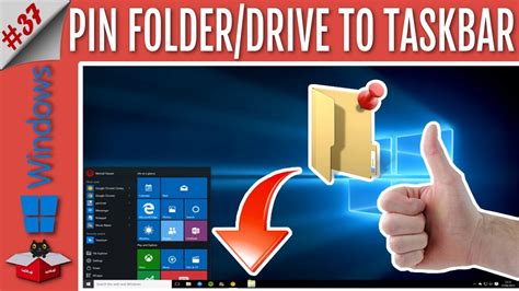 How To Pin A Folder Or Drive To Taskbar Easily Windows Youtube