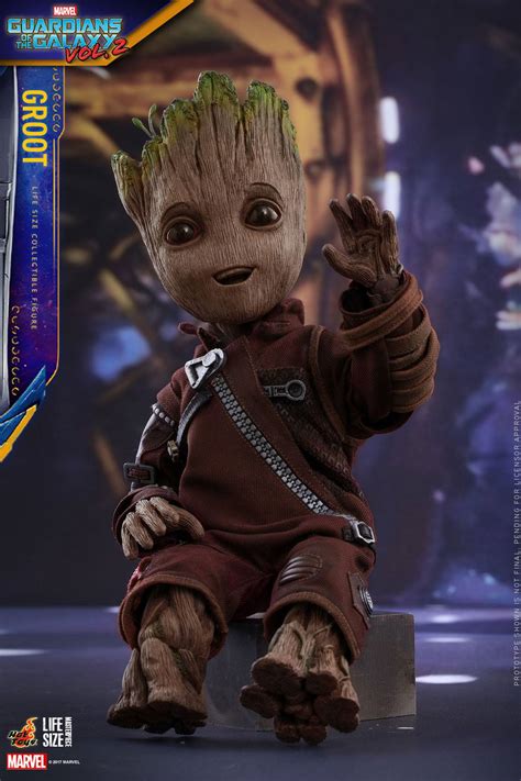 Guardians Of The Galaxy Vol Baby Groot Life Size Figure By Hot Toys The Toyark News