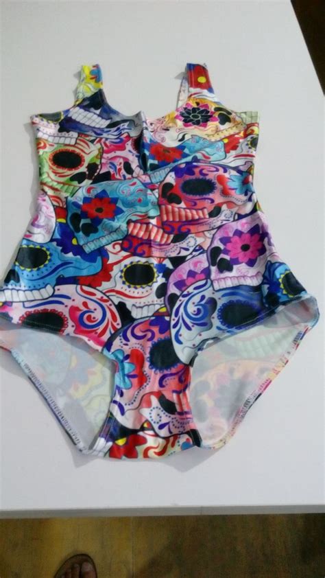 6 19us Strong Muscle Women Swimwear Day Of The Dead Swimsuit One