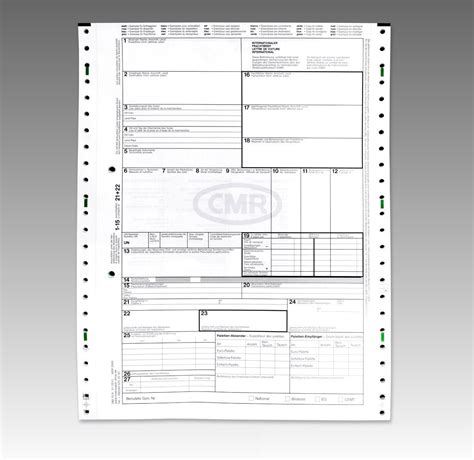 500 X CMR Frachtbriefe Endlos Frachtbriefe Endlossatz 280709