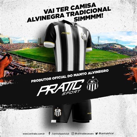 Novas Camisas Do Central De Caruaru 2020 Pratic Sport MDF