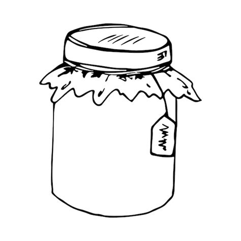 Premium Vector Hand Drawn Jar Of Jam Or Honey Clipart Healthy Natural