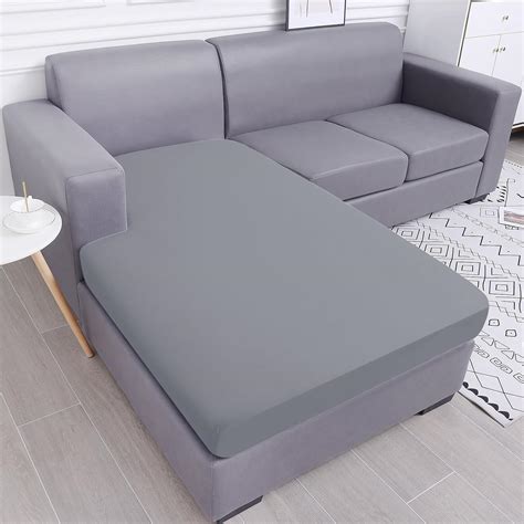 Smiry Waterproof Couch Cushion Covers Stretch Sectional Couch Covers L Shape Sofa