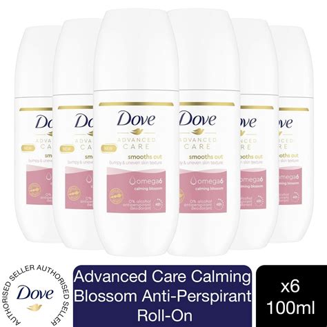 6x100ml Dove Advanced Care Calming Blossom Anti Perspirant Deodorant R Avant Garde Brands