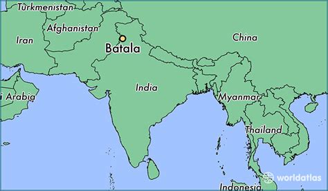 Where is Batala, India? / Batala, Punjab Map - WorldAtlas.com