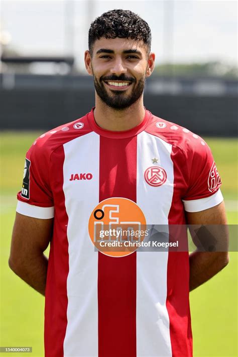 Ekin Celebi Of Rot Weiss Essen Poses During The Team Presentation At