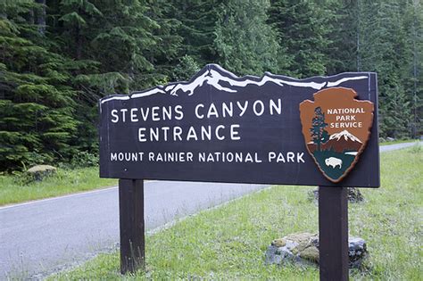 Stevens Canyon Entrance To Mt Rainier National Park