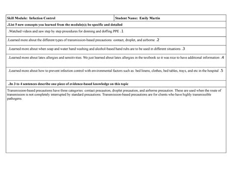 Infection Control Ati Skill Module Skill Module Infection Control