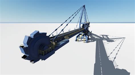 Stacker Reclaimer 3D Model 39 Rvt Fbx Max Dwg Dae Free3D