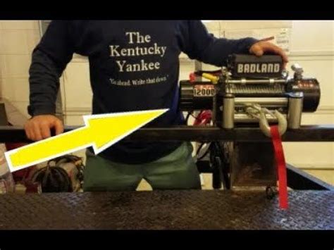 HARBOR FREIGHT Winch CUSTOM trailer Mount ! Part3 - YouTube | Custom ...