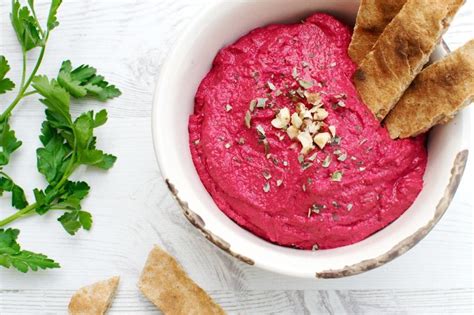 Beetroot Hummus With Tarragon And Hazelnuts Vegan