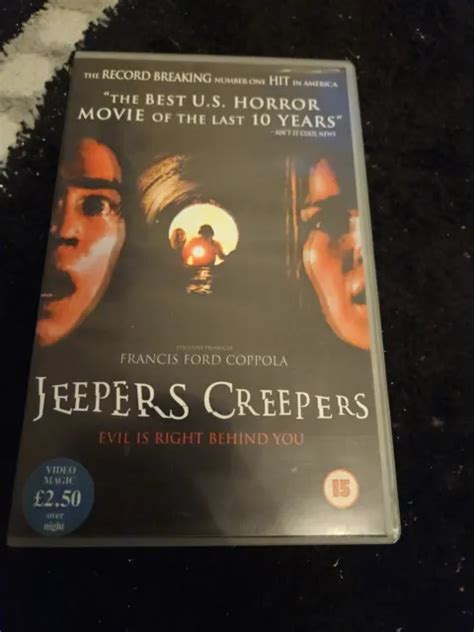 Jeepers Creepers Big Box Ex Rental Vhs Tape Starring Gina Philiis £800 Picclick Uk