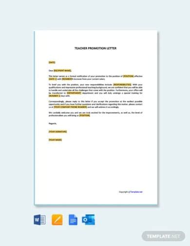 Recommendation Letter For Teacher Promotion Hot Sex Picture