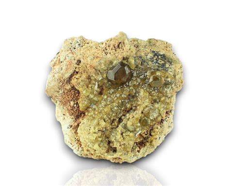 Granato Var Grossular Green Cristalli Su Matrice Altezza Mm