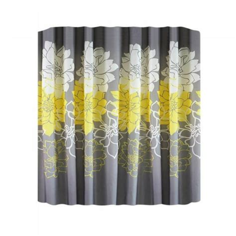 Flower Shower Curtain Yellow Rose Flower Floral Fabric Bathroom Decor