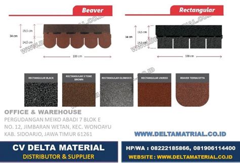 Atap Bardoline Atap Sirap Atap Aspal Delta Material Indonesia