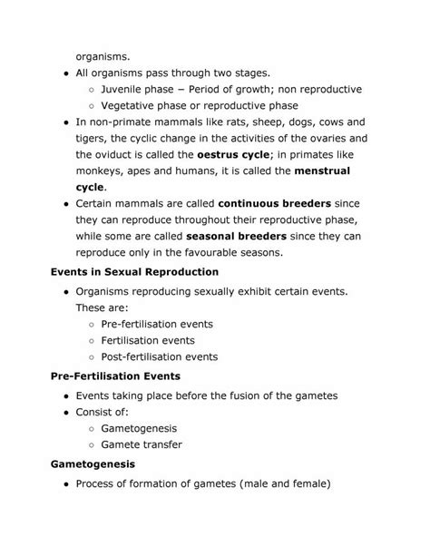 Reproduction In Organisms Notes LearnPick India