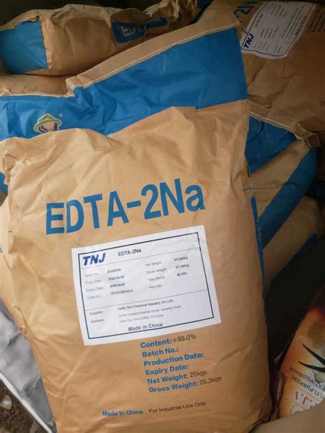 Ethylenediaminetetracetic Acid Disodium EDTA Na2 Industrial Grade