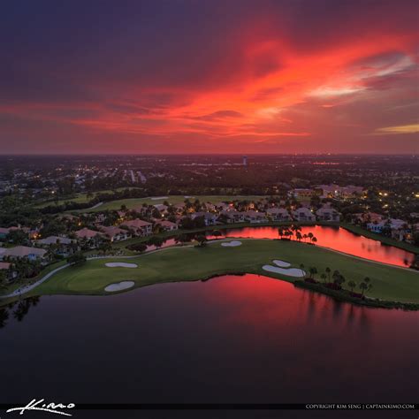 Palm Beach Gardens Sunset Golf Course | HDR Photography by Captain Kimo
