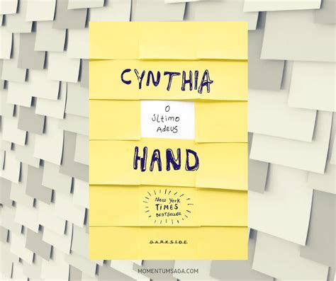 Resenha O Ltimo Adeus De Cynthia Hand Momentum Saga